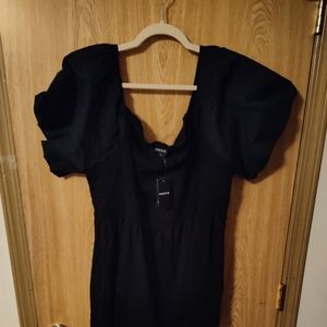 3x Torrid Black Smocked Babydoll Top